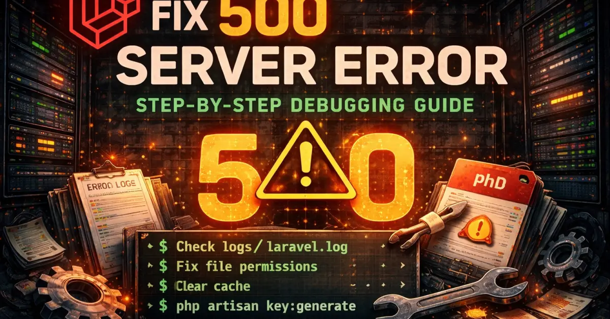 How to Fix 500 Server Error in Laravel (Step-by-Step Debugging Guide)