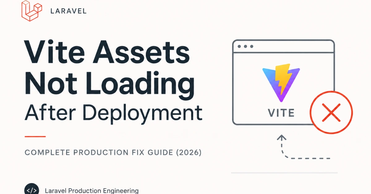 Laravel Vite Assets Not Loading After Deployment: Complete Production Fix Guide (2026)